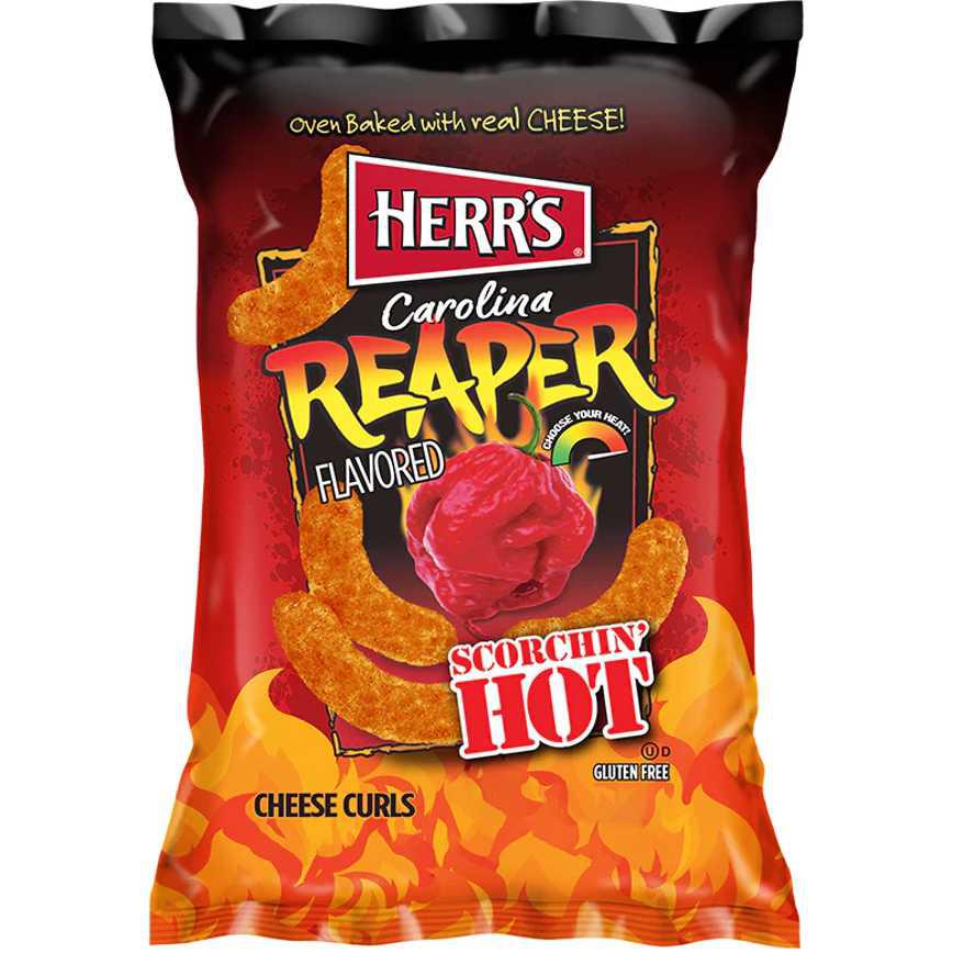 Herr's Cheese Curls Carolina Reaper Hot 6 oz.
