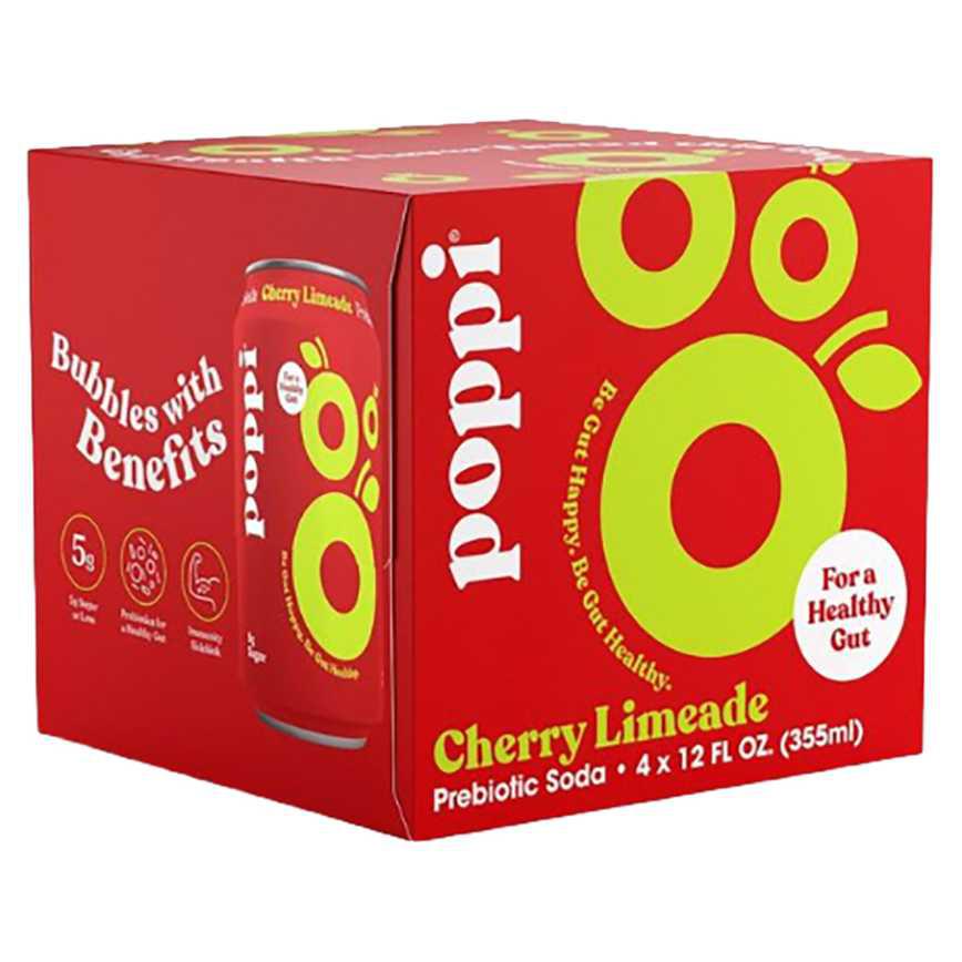 Poppi Cherry Limeade 4 pk. 12 oz.