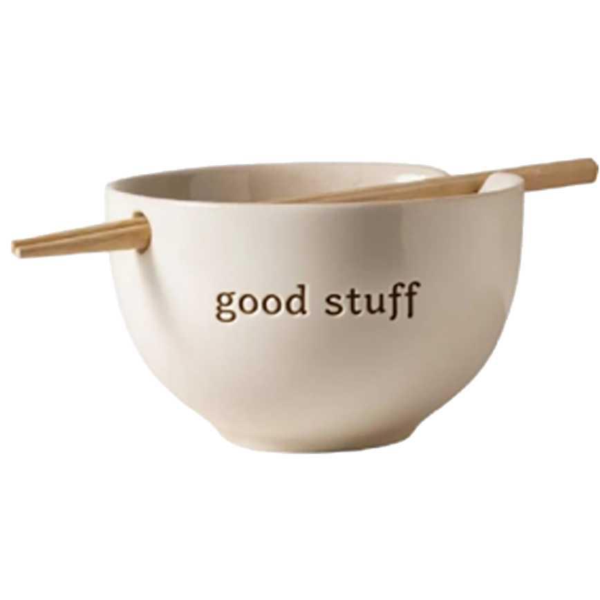 Noodle Bowl With Chopsticks