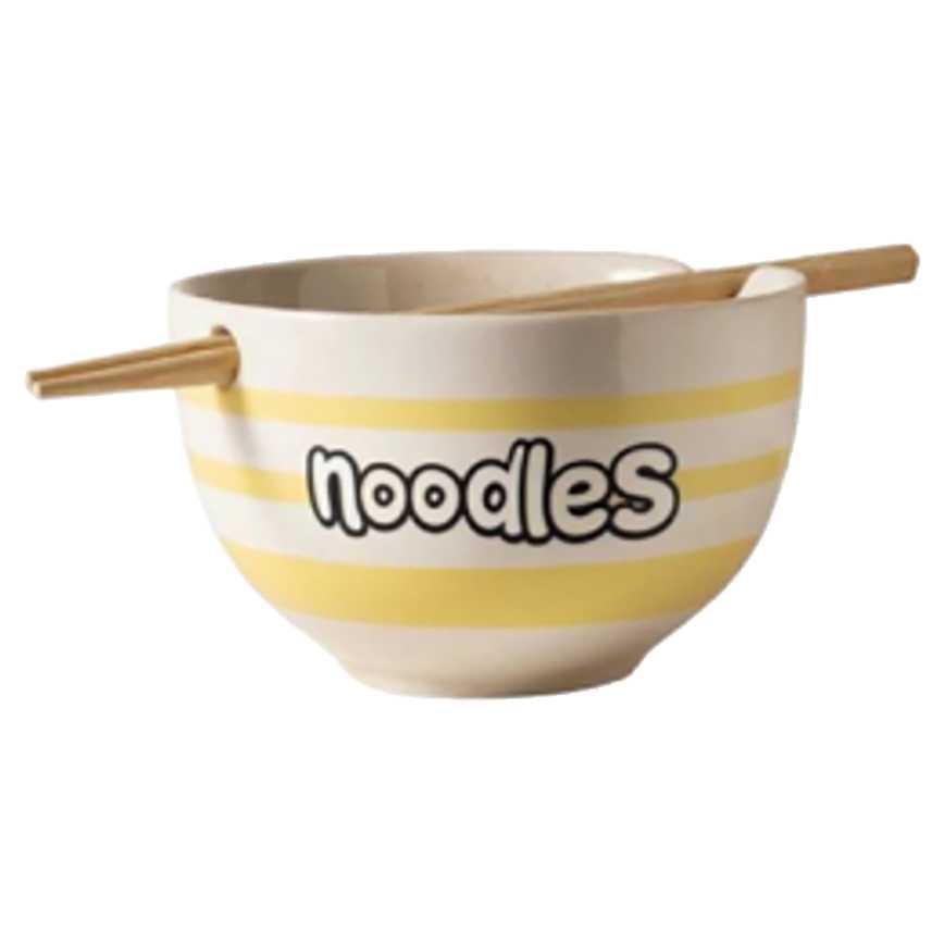 Noodle Bowl With Chopsticks