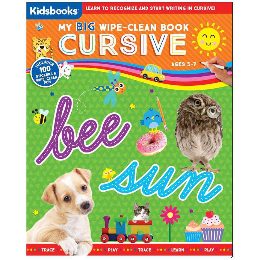 Kidsbooks My Big Wipe-Clean Book: Cursive
