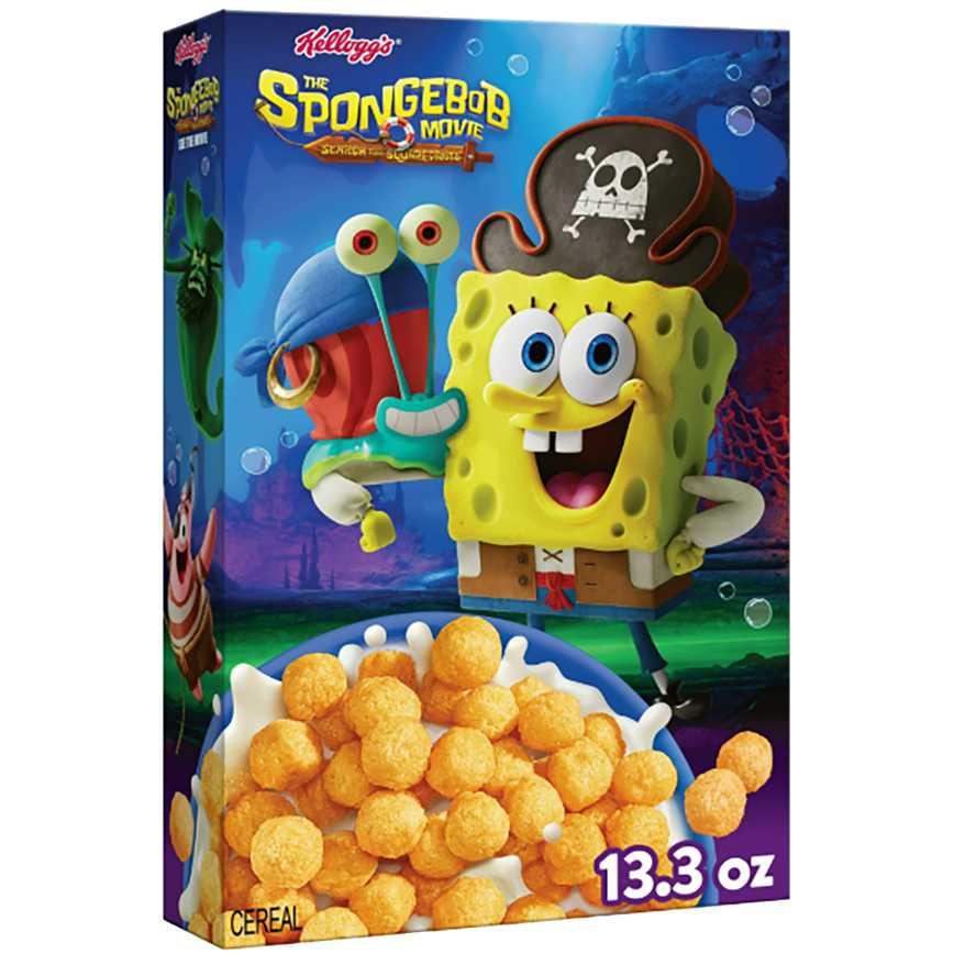 Kellogg's SpongeBob Corn Pop Cereal 13.3 oz.