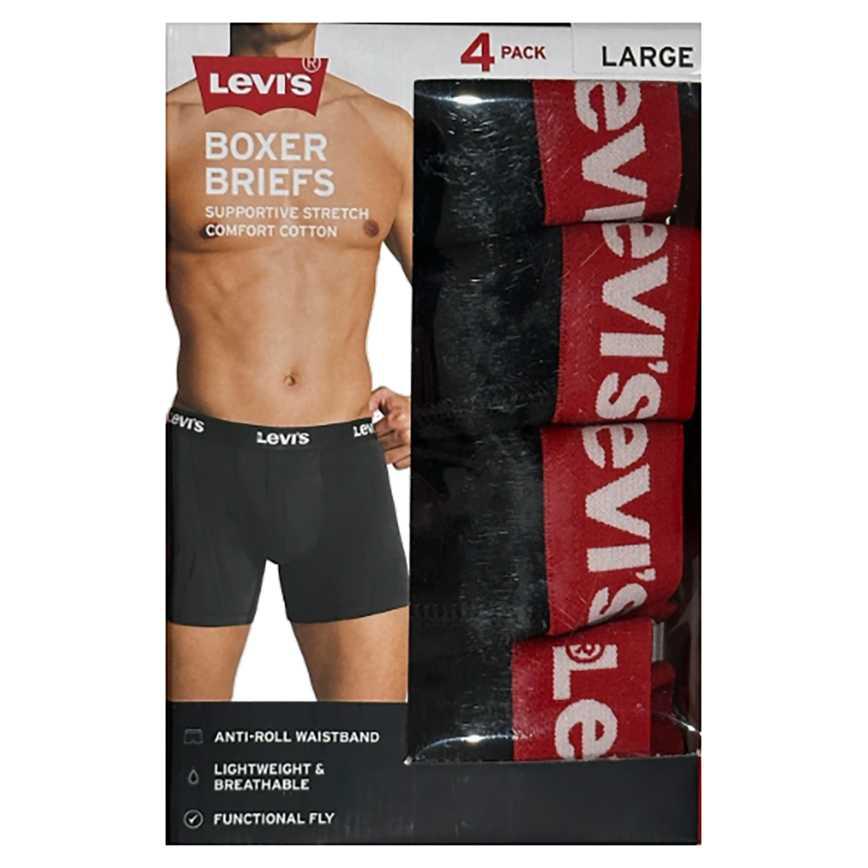 Levi's Men's Solid Boxer Briefs 4 pk. 