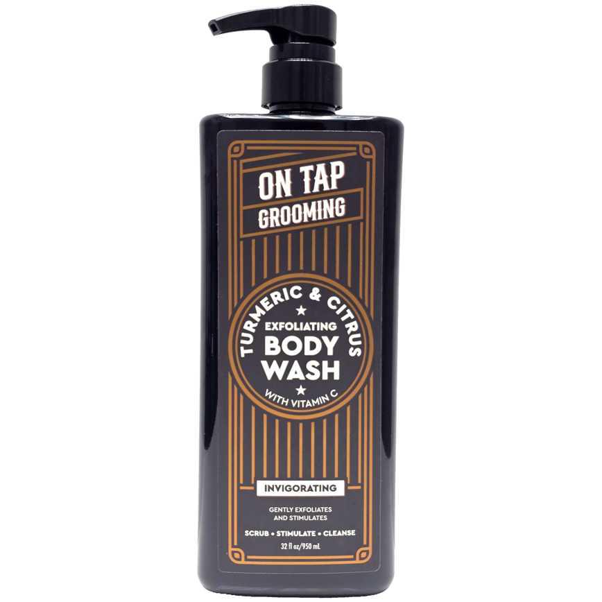 On Tap Grooming Exfoliating Body Wash Turmeric &amp; Citrus 32 oz.