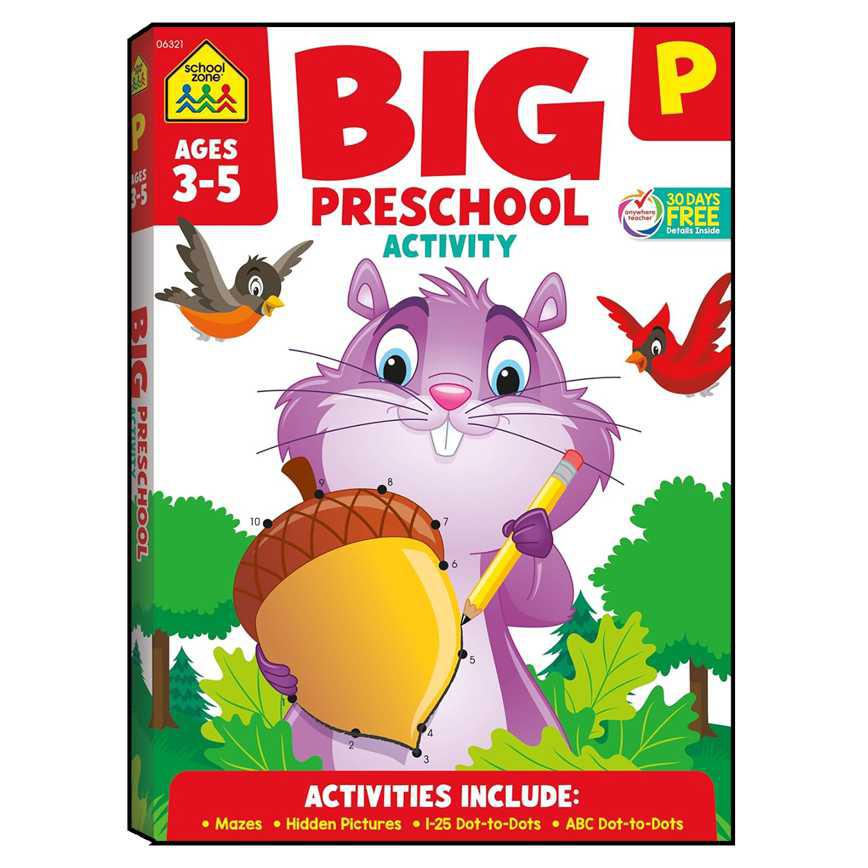 School Zone Big Preschool Activity Workbook