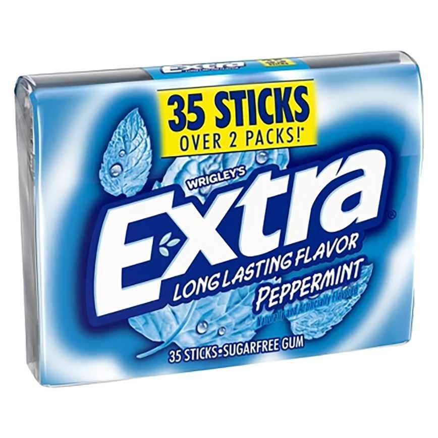Wrigley's Extra Peppermint Gum 35 sticks 3.09 oz