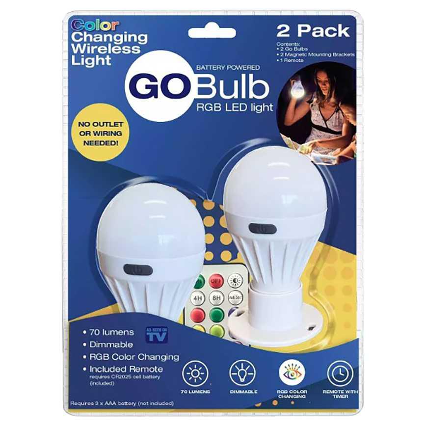 As Seen On TV Go Bulb Wireless Lightbulb 2 pk.