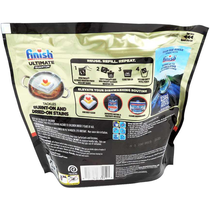 Finish Powerball Ultimate Quantum Dishwasher Pods Lemon 21 ct. 
