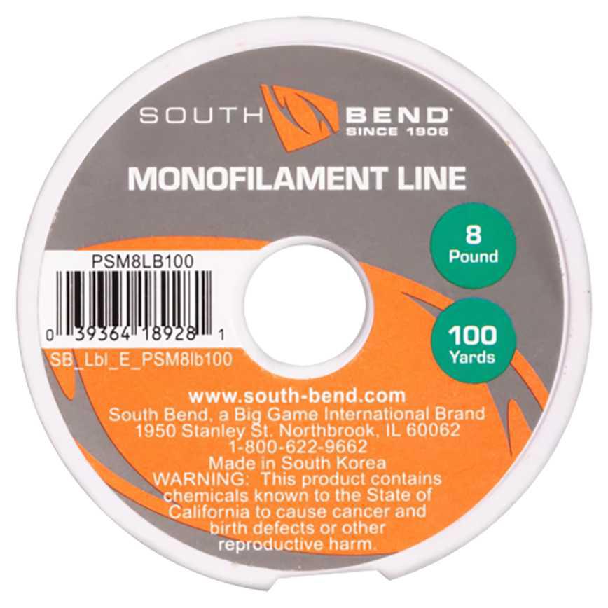 South Bend Monofilament Line 8 lb. x 100 yd.