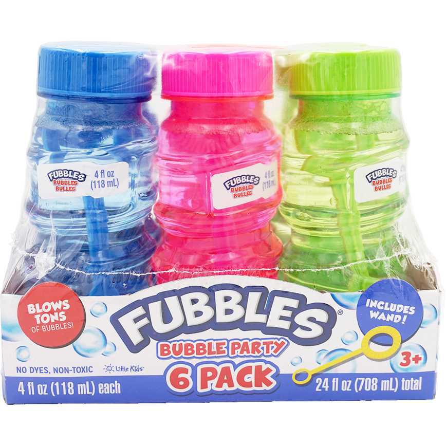 Fubbles Bubble Party Pack 6 pk.