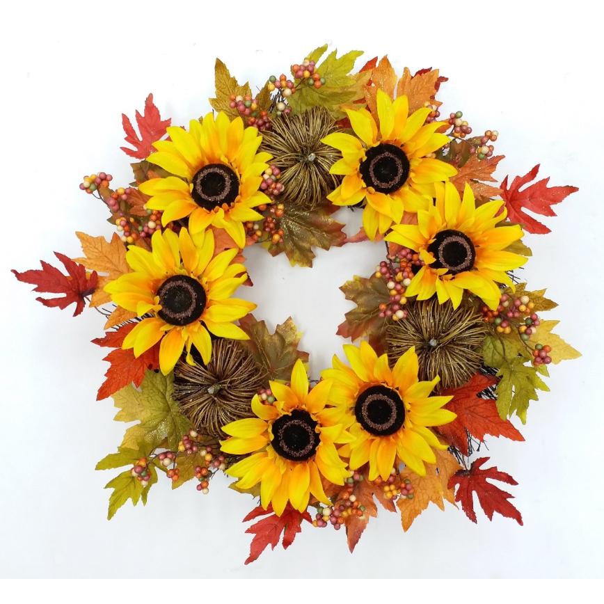 Sunflower Wreath 24"