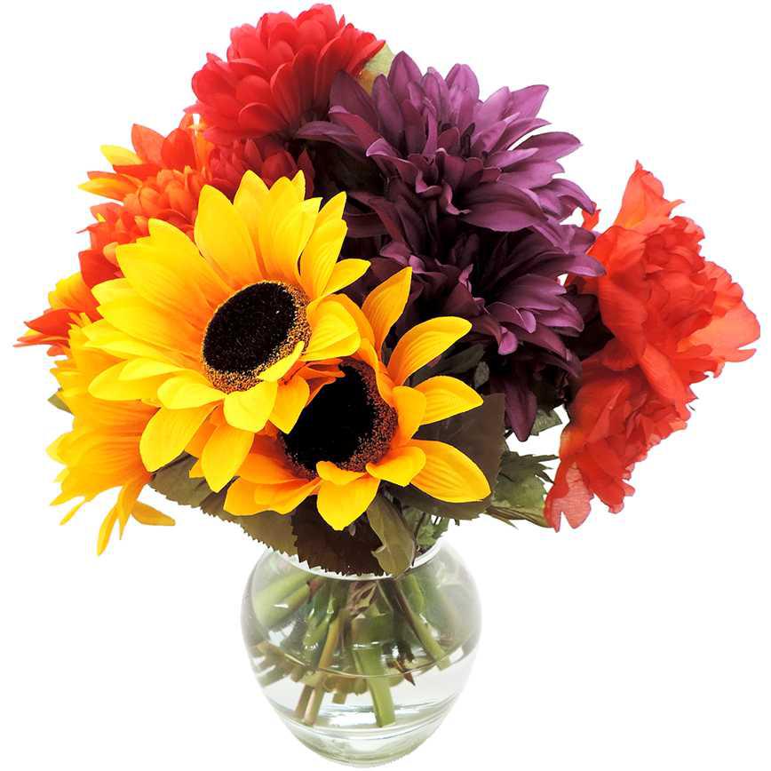 Medium Artificial Fall Floral Bush
