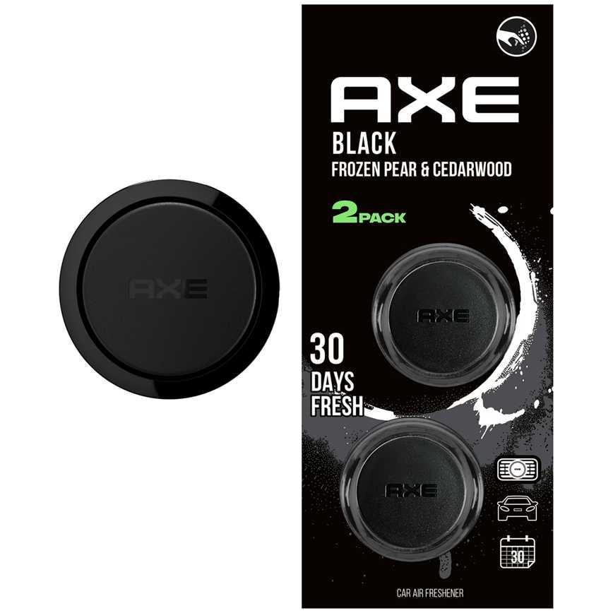 Axe Automotive Air Freshener Black Frozen Pear and Cedarwood 2 pk.