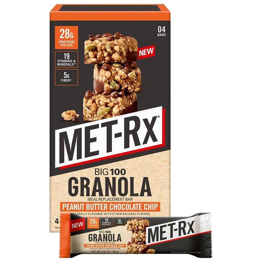 Met-RX Granola Big Bars Peanut Butter Chocolate Chip 4 ct. 3.52 oz.