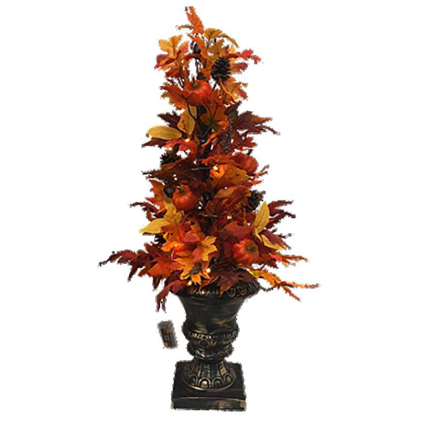 Fall Lighted Porch Tree 36"