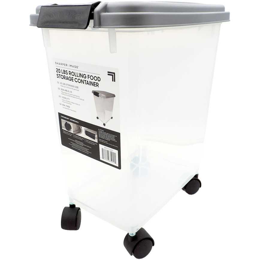 Sharper Image Rolling Pet Food Storage Container 20 lb.