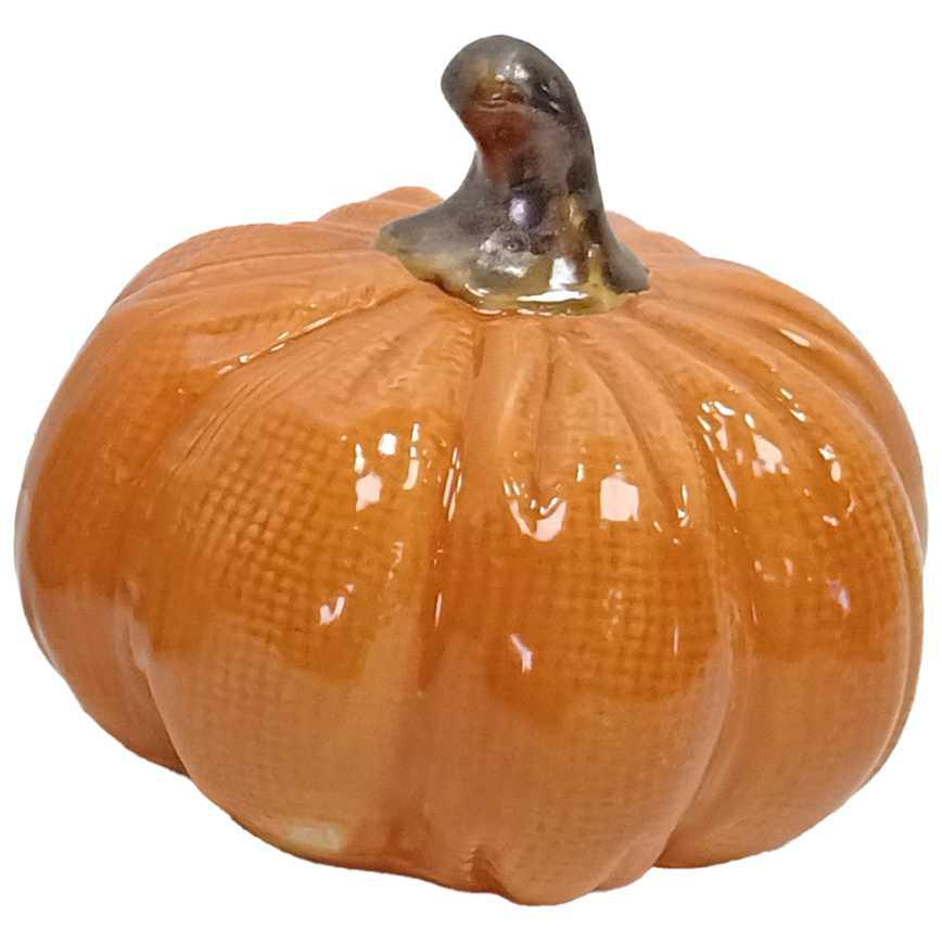 Ceramic Pumpkin With Stem