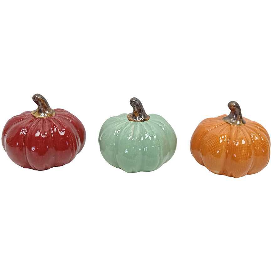 Ceramic Pumpkin With Stem
