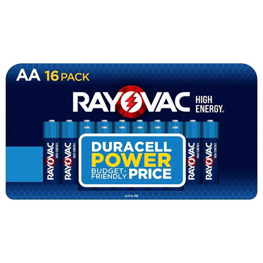 Rayovac High Energy Alkaline Batteries AA 16 pk.