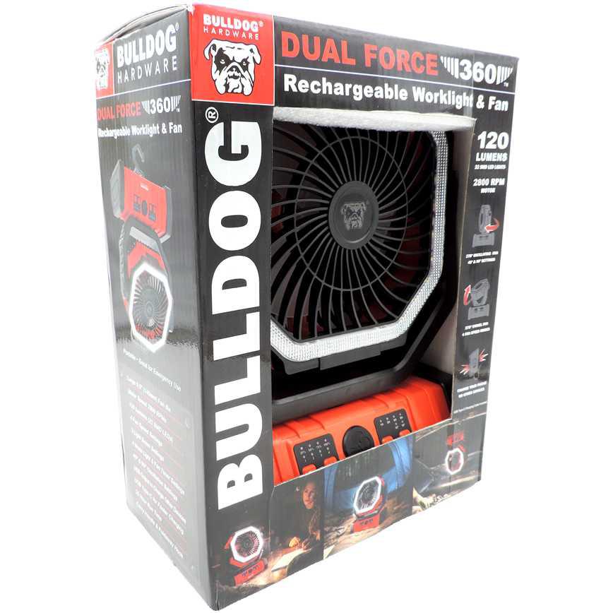 Bulldog Hardware Fan & Work Light Combo