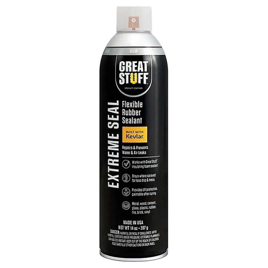 Great Stuff Extreme Seal Rubber Sealant Clear 14 oz.