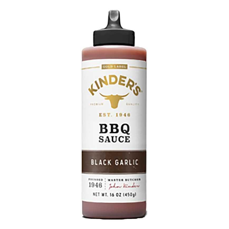 Kinder's Gold Label BBQ Sauce Black Garlic 16 oz.