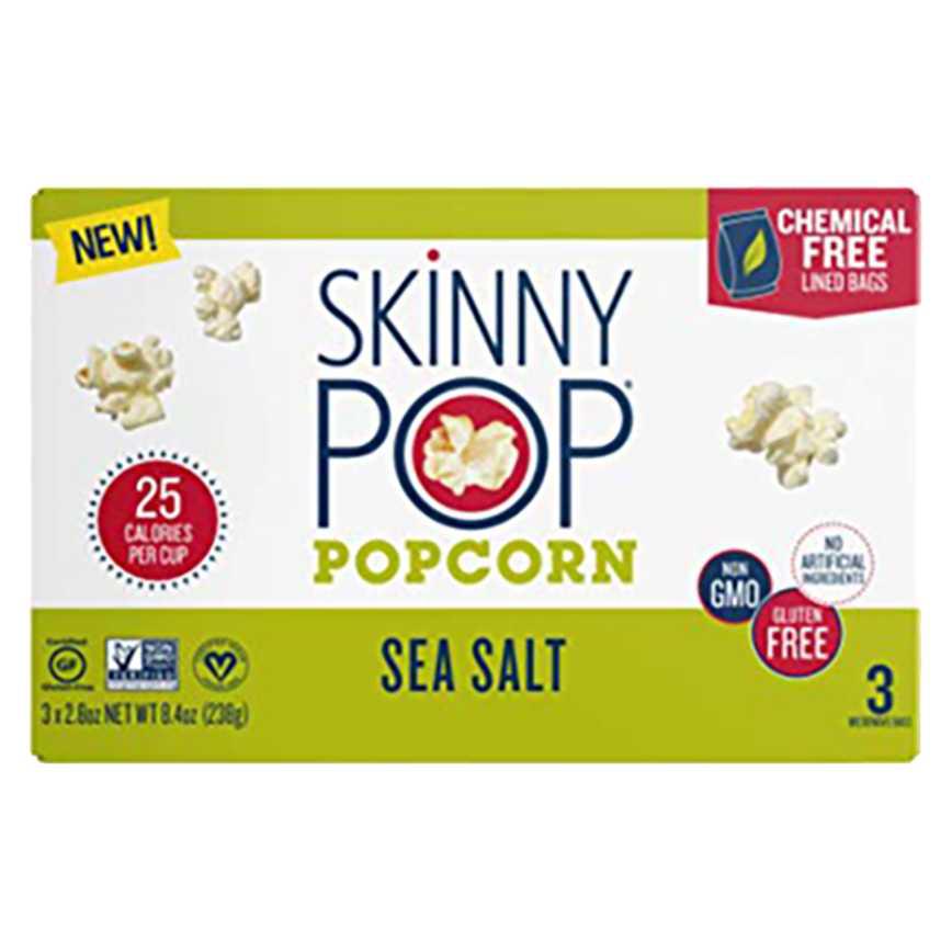 Skinny Pop Microwave Popcorn Sea Salt 3 pk. 2.8 oz.