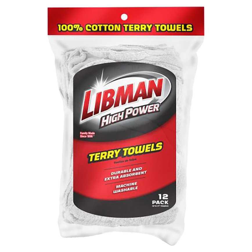 Libman Terry Towels 12 pk.