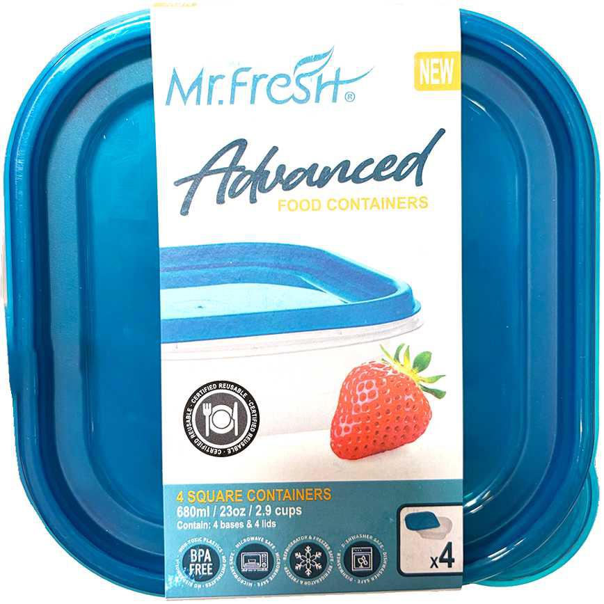 Mr. Fresh Food Storage Containers 4 pk. 23 oz.