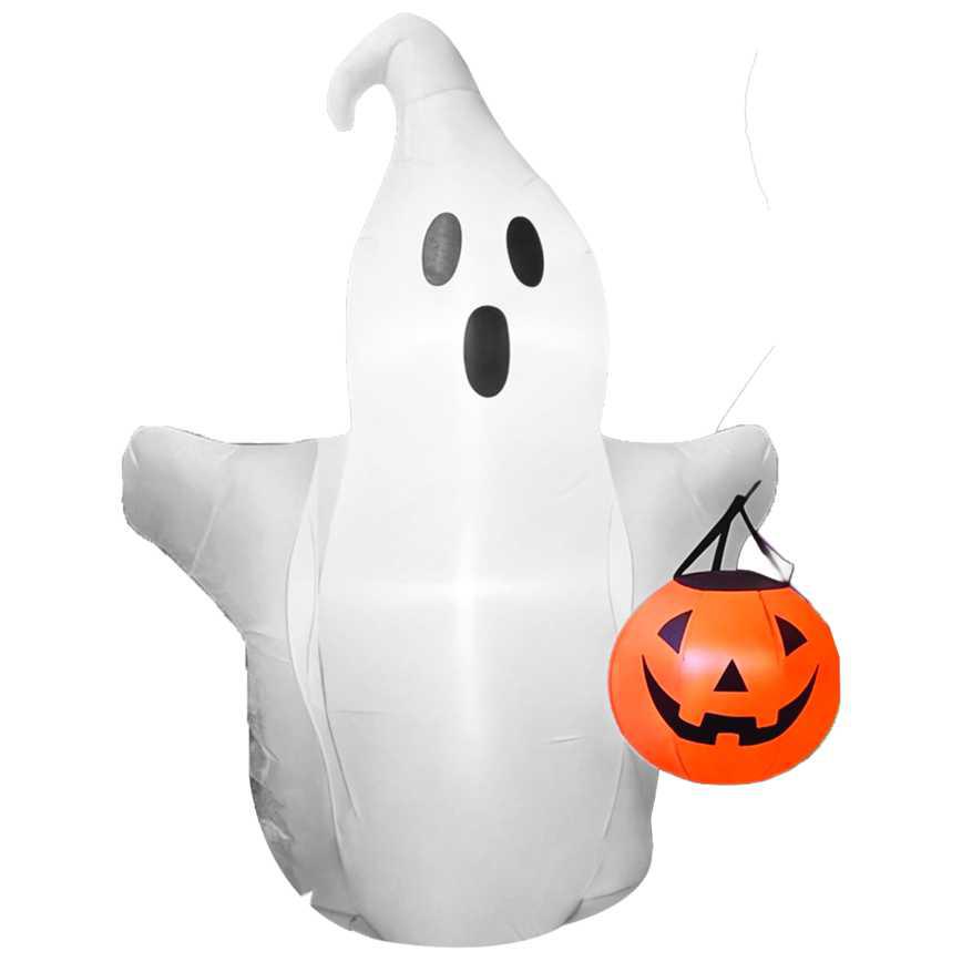 Lighted Halloween Inflatable Jolly Ghost 4 ft.