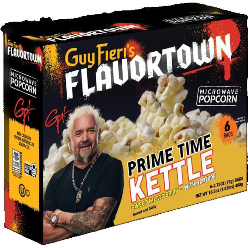 Guy Fieri's Flavortown Microwave Popcorn Prime Time Kettle 6 ct.
