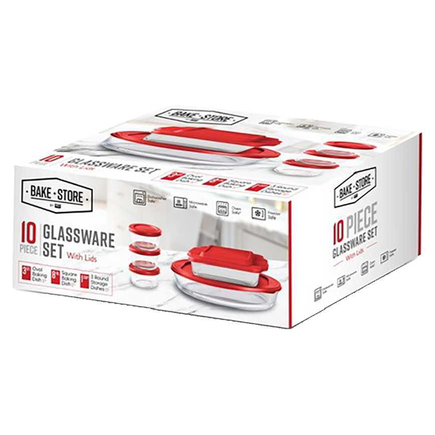 Everyday Everyway Bake &amp; Store Glassware Set 10 pc.