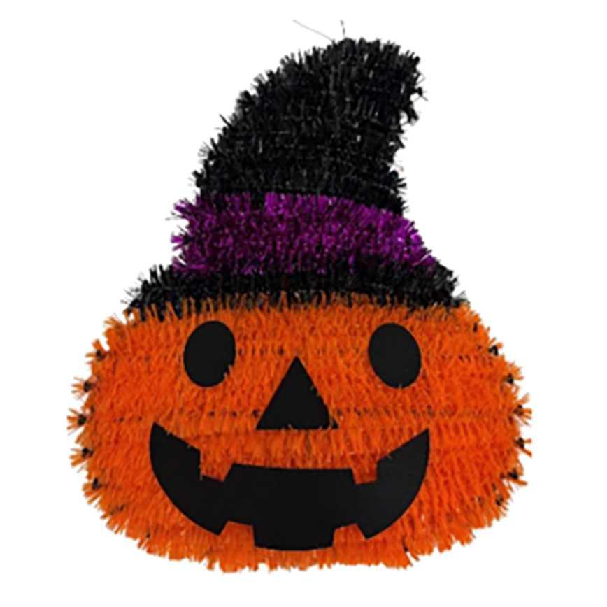 Halloween Pumpkin Tinsel Decor
