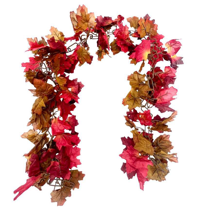 Maple Leaf Chain Garland 5'
