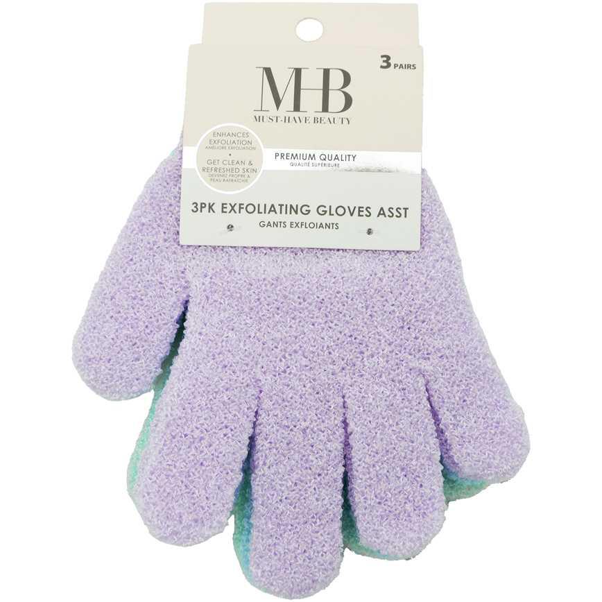 Must-Have Beauty Exfoliating Gloves 3 pk.
