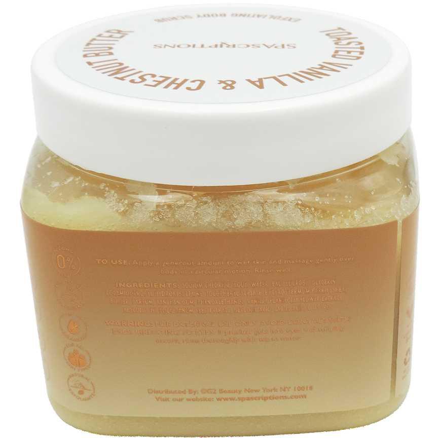 Spascriptions Body Scrub Toasted Vanilla & Chestnut 21 oz.