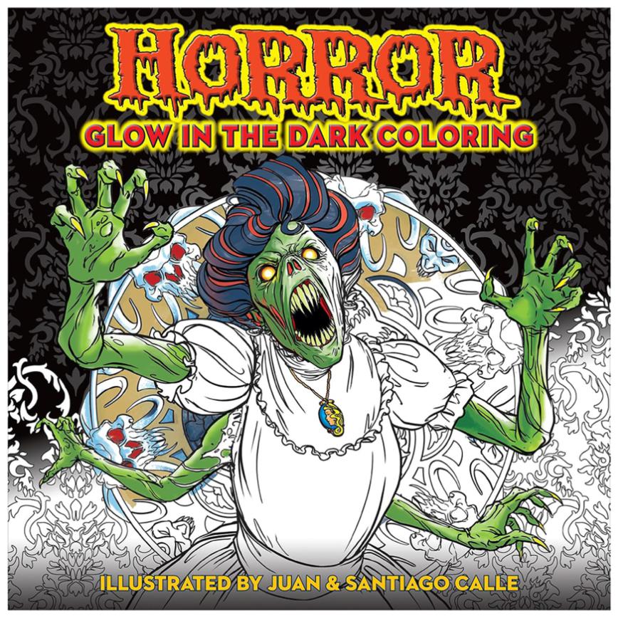 Horror Glow in the Dark Coloring Book
