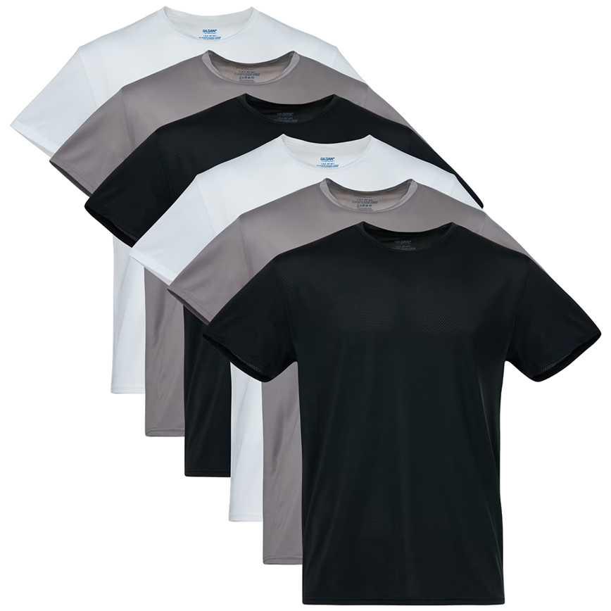 Gildan Performance Stay-Tucked Crew T-Shirts 6 pk.