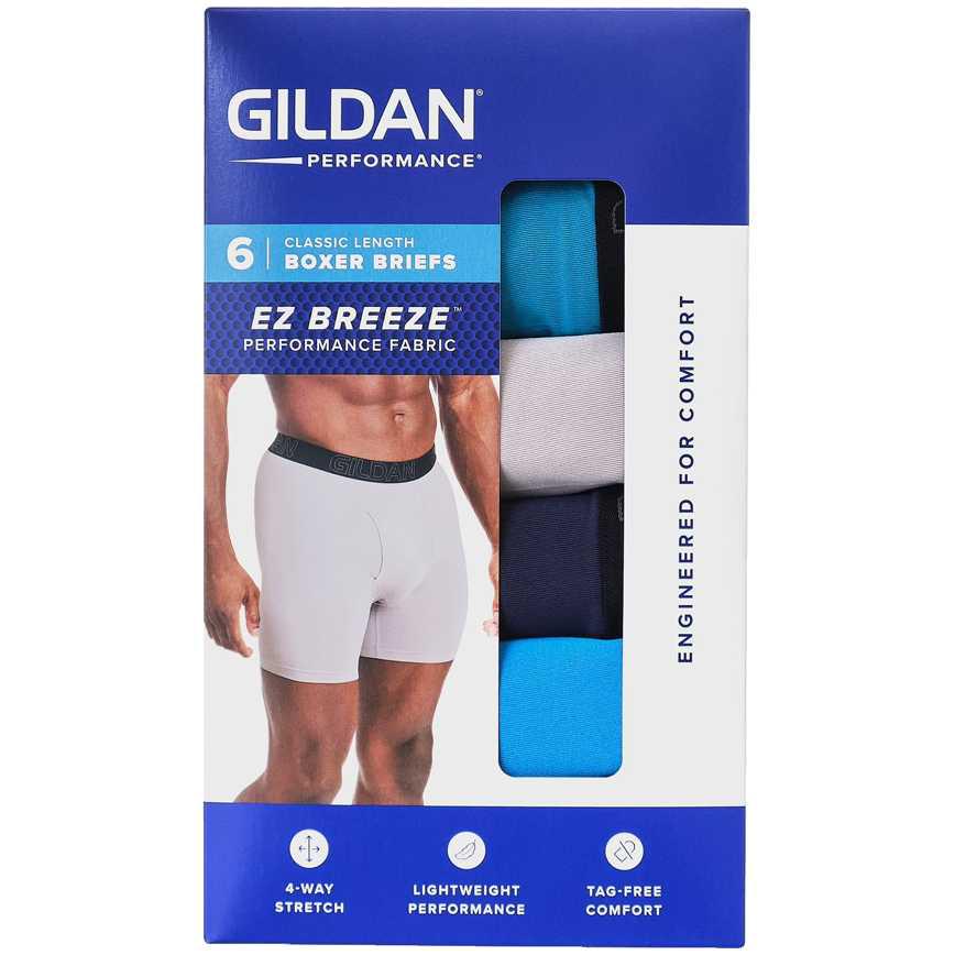 Gildan Classic Length Boxer Briefs 6 pk.