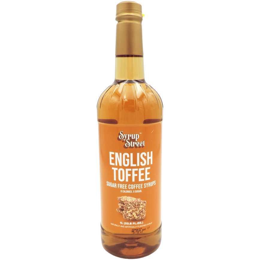 Syrup Street Zero Sugar Coffee Syrup English Toffee 33.8 oz.