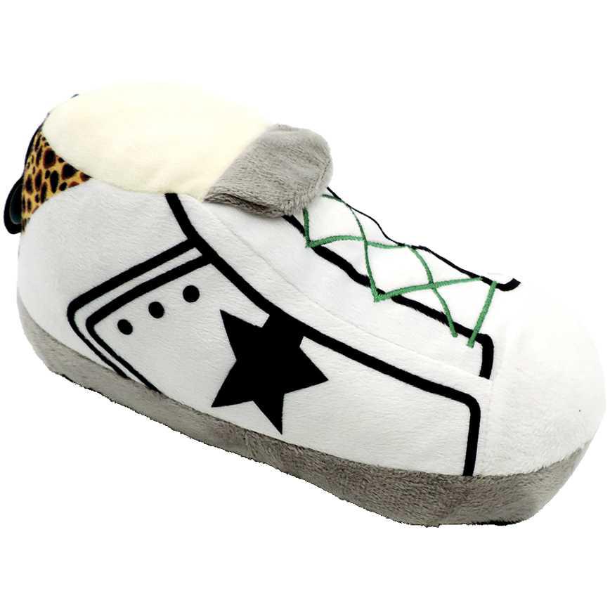 Famous Maker Golden Pooch Plush Dog Black & White Sneaker