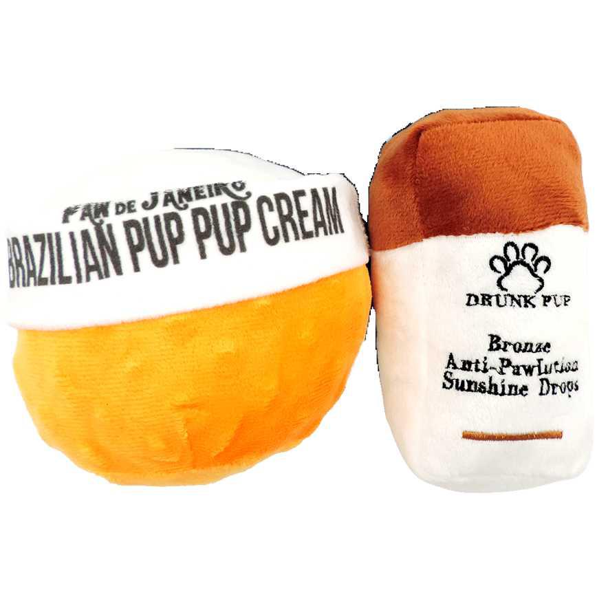 Famous Maker Luxuriez Plush Dog Toys 2 pk.