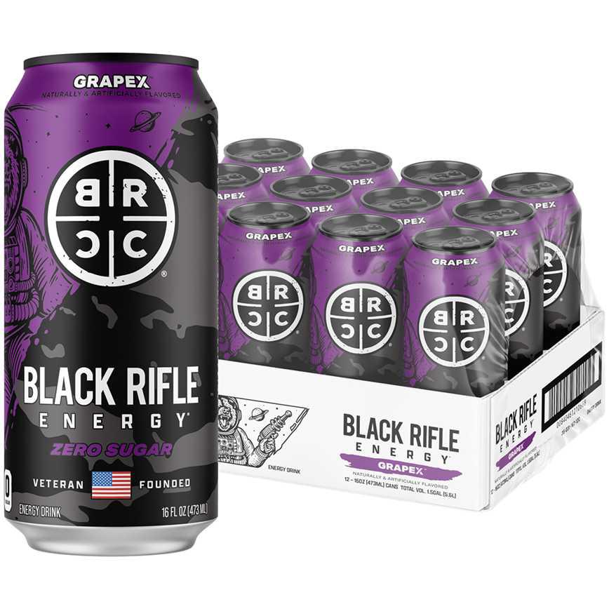 Black Rifle Coffee Company Energy Drinks GrapeX 12 pk. 16 oz.