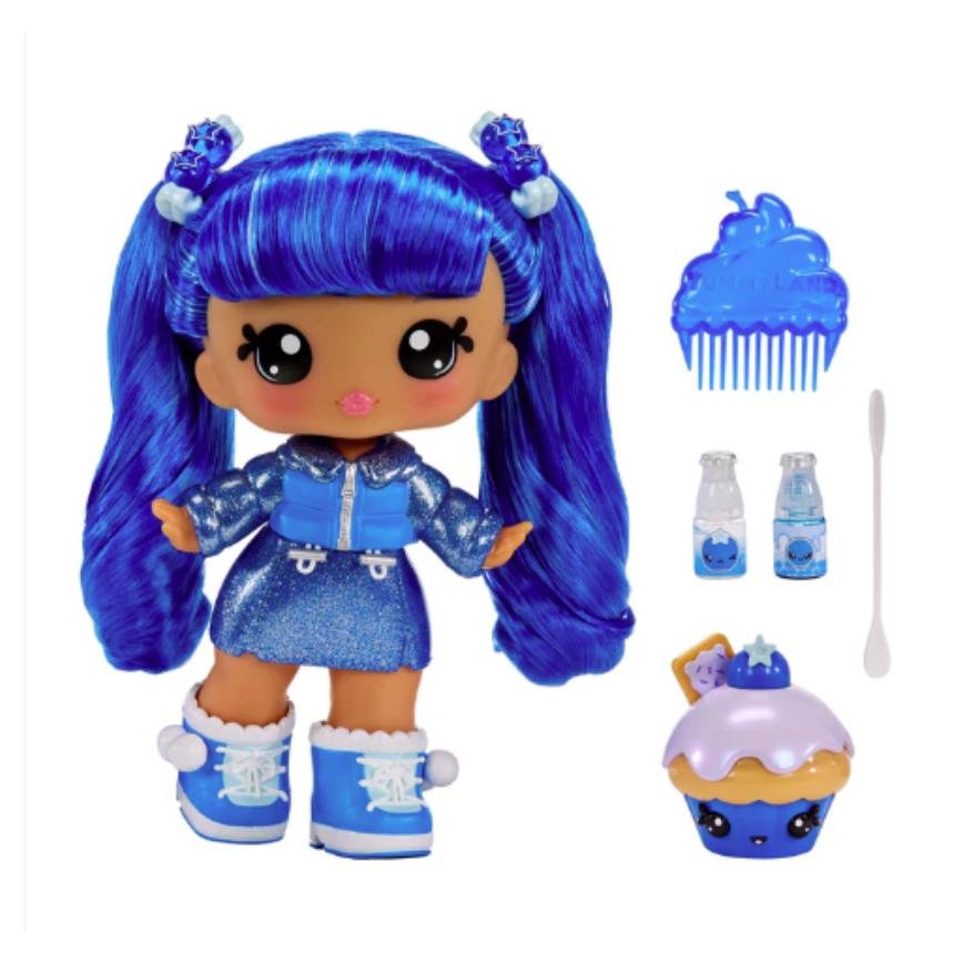Yummiland Large Doll + Lipgloss Pet Rory Blueberry