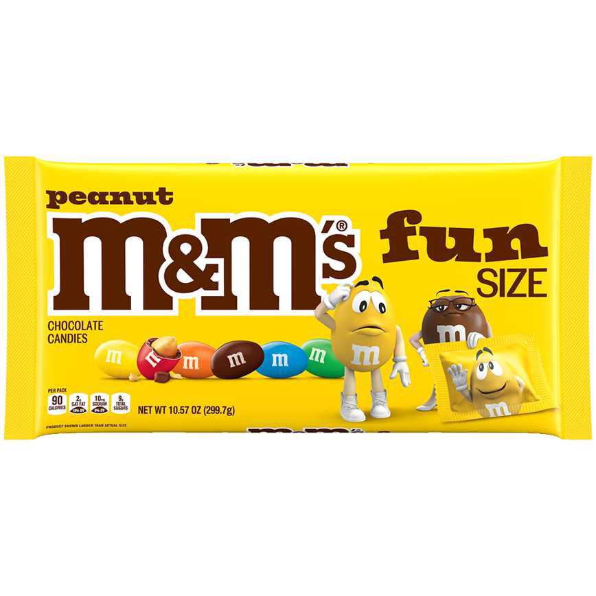 M&amp;M's Peanut Fun Size Chocolate Candies 10.57 oz.