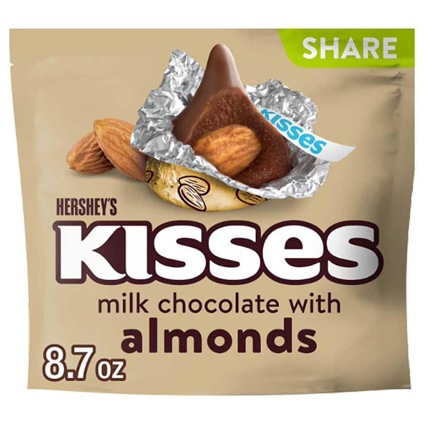 Hershey’s Kisses Milk Chocolate With Almonds 8.7 oz.