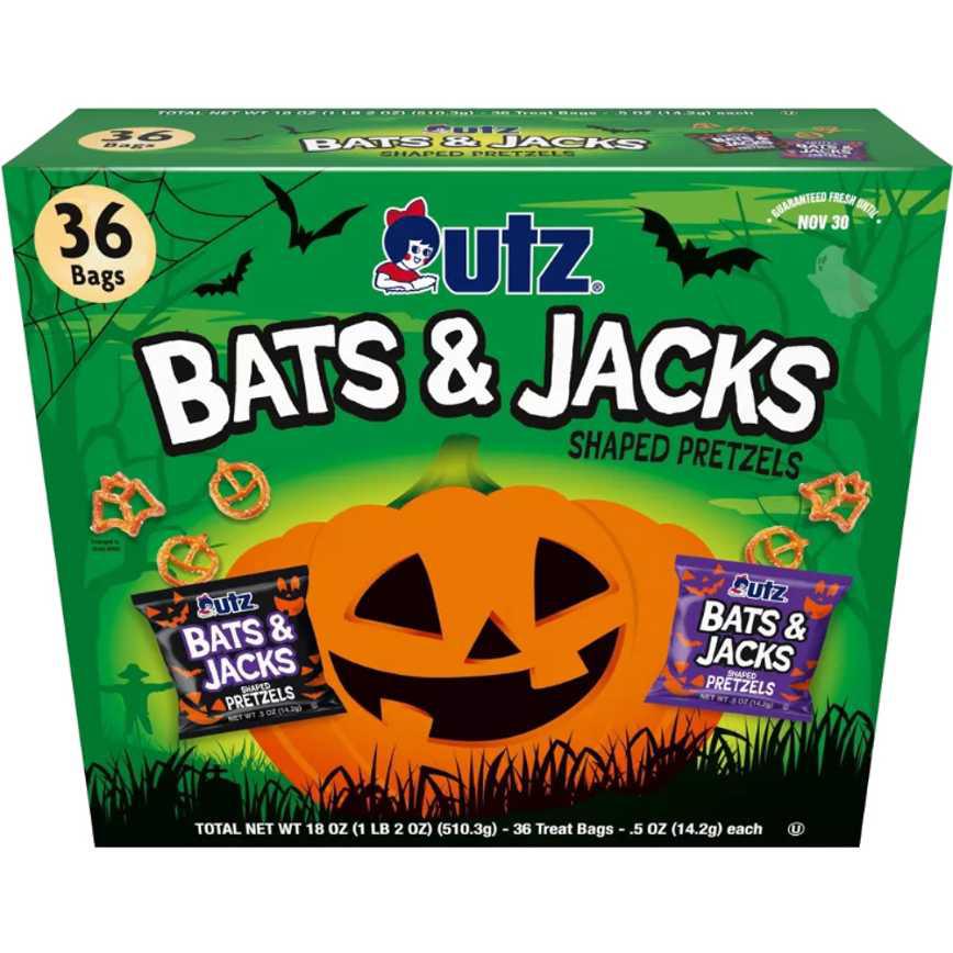 Utz Bats &amp; Jacks Shaped Pretzels 36 ct.