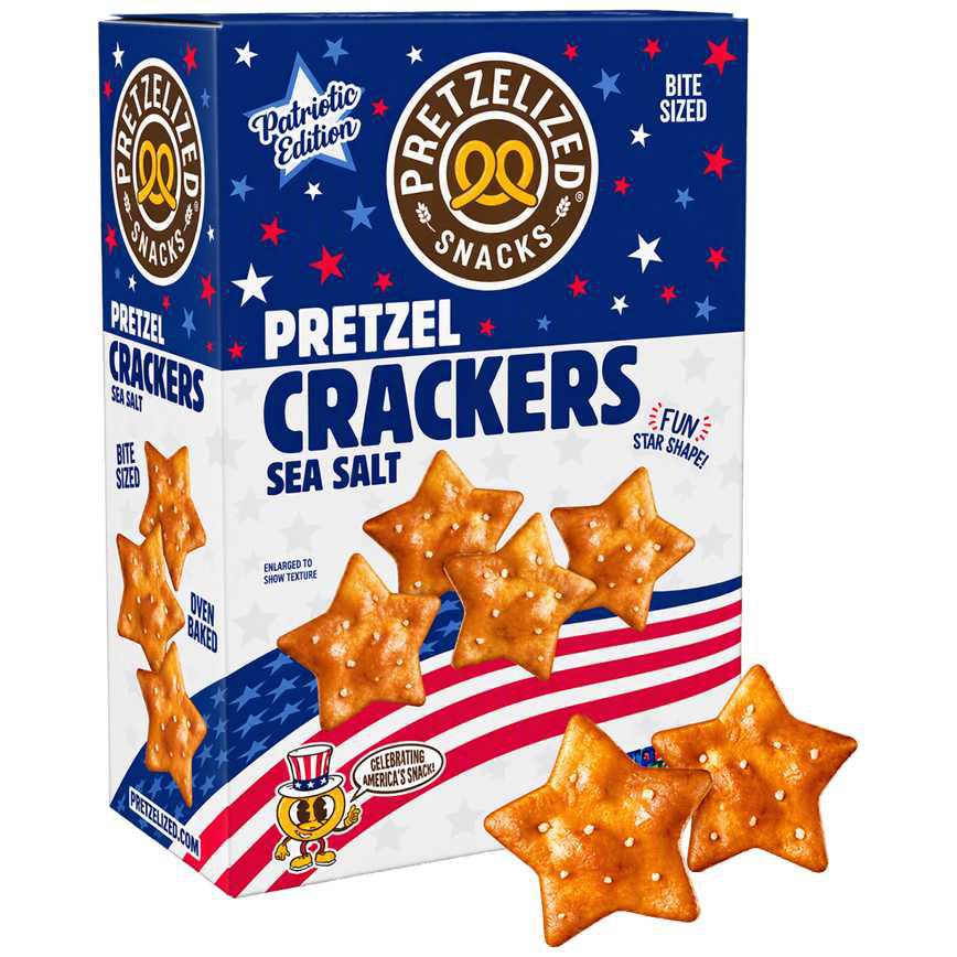 Pretzelized Snacks Crackers Sea Salt 6.5 oz.