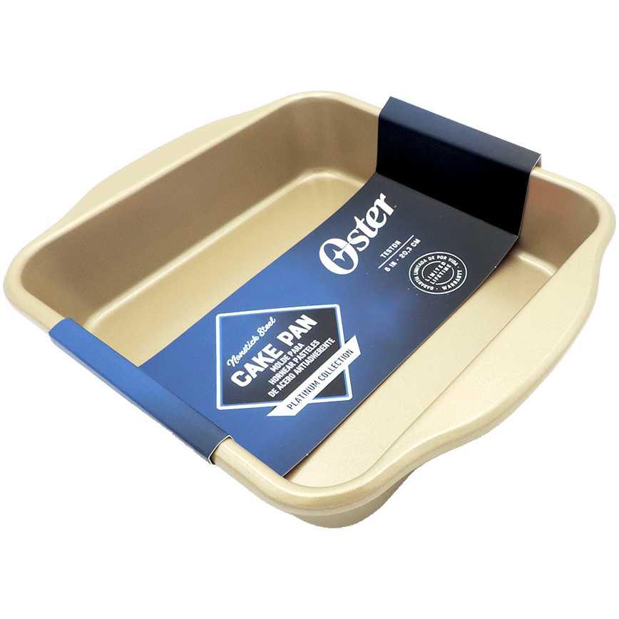 Oster Square Cake Pan Gold 8"
