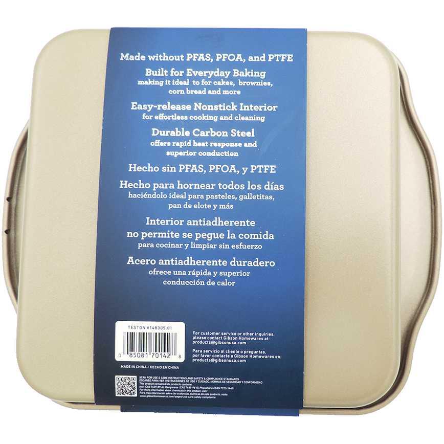 Oster Square Cake Pan Gold 8"